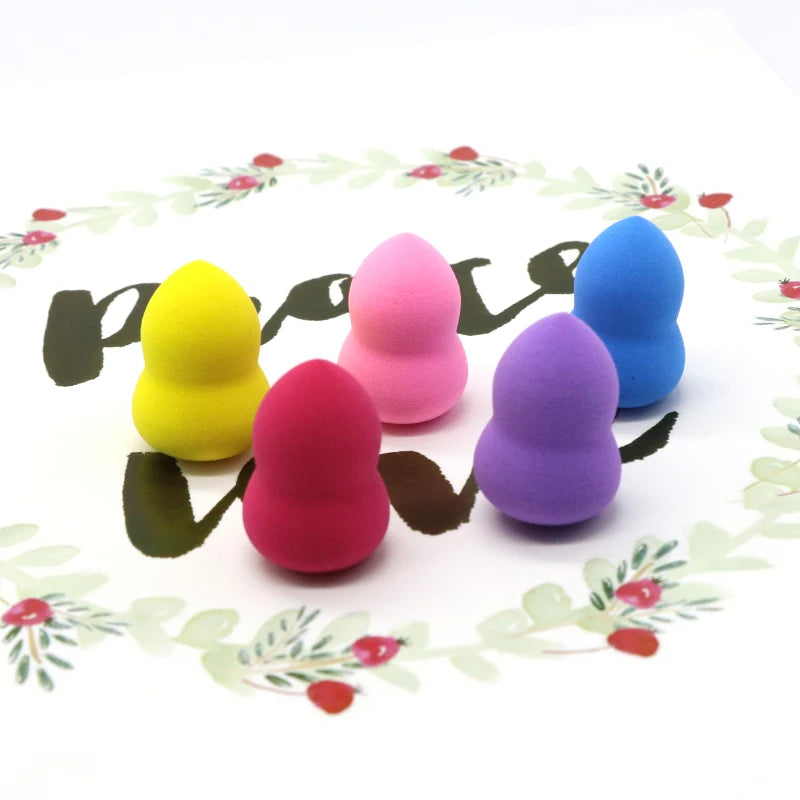 6pcs Mini Makeup Sponge Set for Foundation Concealer Face Blending - Portable Cosmetic Puffs