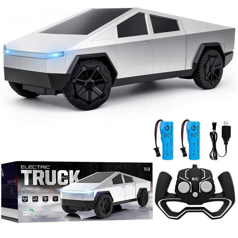 Remote Control Off-Road Truck - 4WD Wireless RC Car with LED Lights, 27MHz