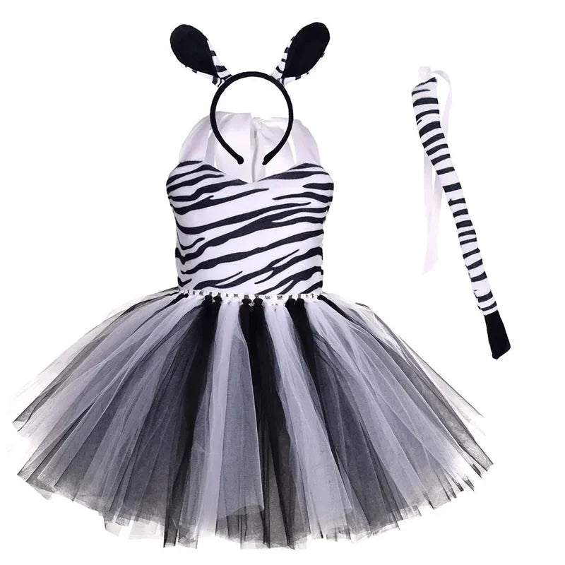 Children's Halloween Animal Cosplay Costume Set for Forest Theme Play