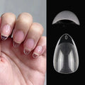 120pcs Fake Nail Tips - Short Almond Coffin Shape for Small & Average Nail Beds