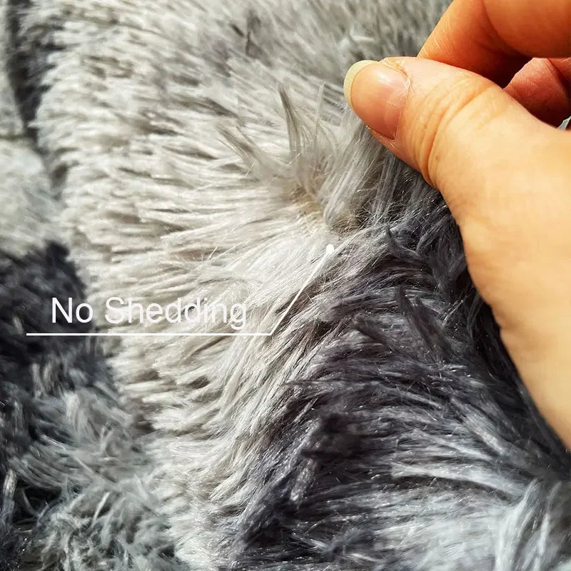 Tie-Dye Shaggy Rug Carpet for Living Room Bedroom Sofa and Coffee Table