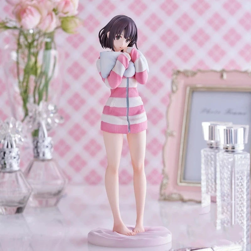 Anime Figurine Megumi Kato Pajamas Ver. Collectible Model Desktop Ornament