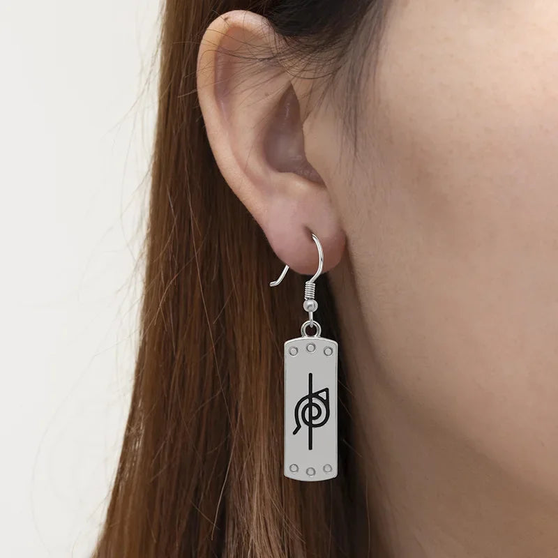 Anime Naruto Jewelry Drop Earrings Sharingan Akatsuki Pendant Accessories for Cosplay and Gifts