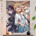 Anime Girl Tapestry Wall Art for Bedroom Dorm Living Room Decor - Vibrant Pop Art