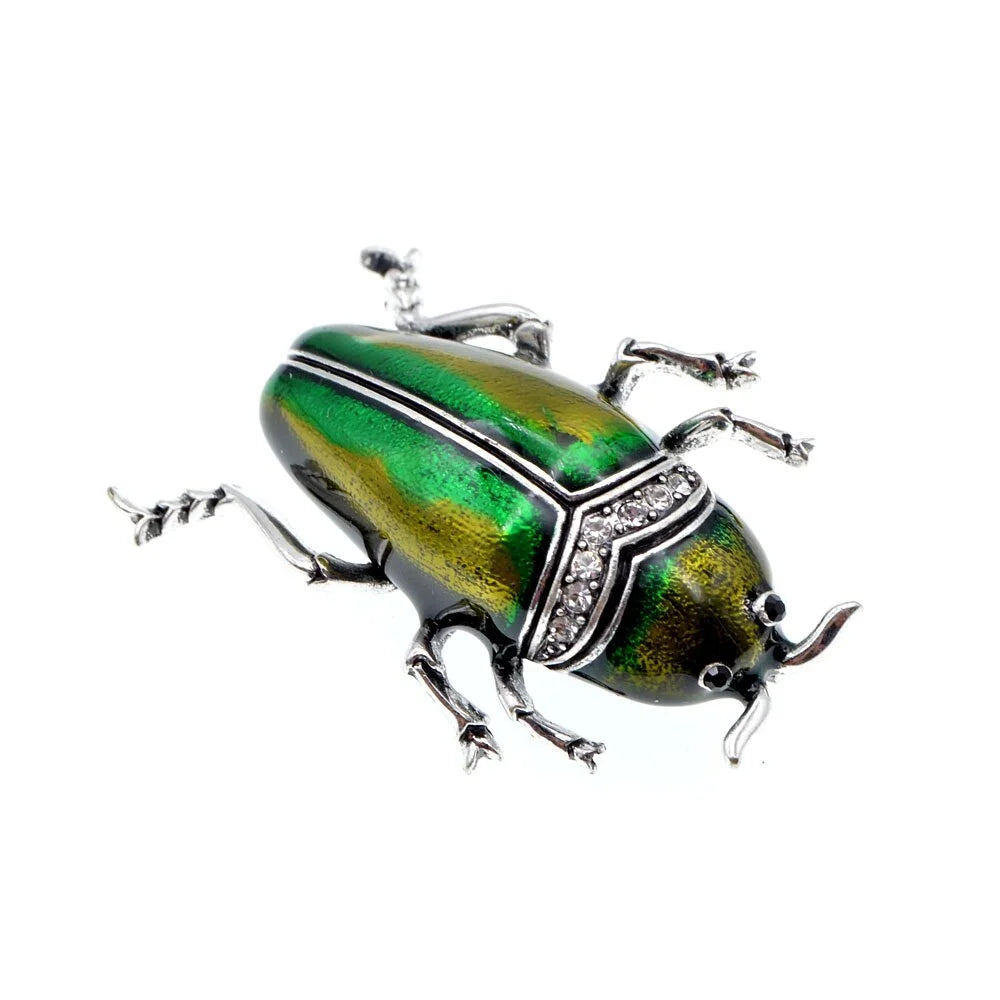 Cute Beetle Brooch Pins for Women Men Kids Jewelry Fashion Gift