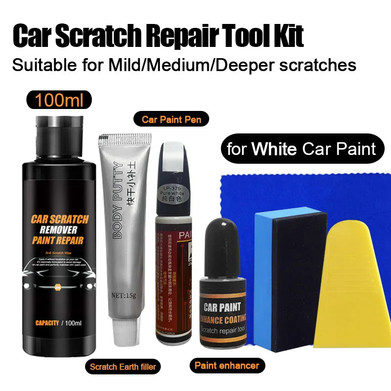 Car Scratch Remover Kit Auto Paint Repair Polishing & Swirl Removal Tools