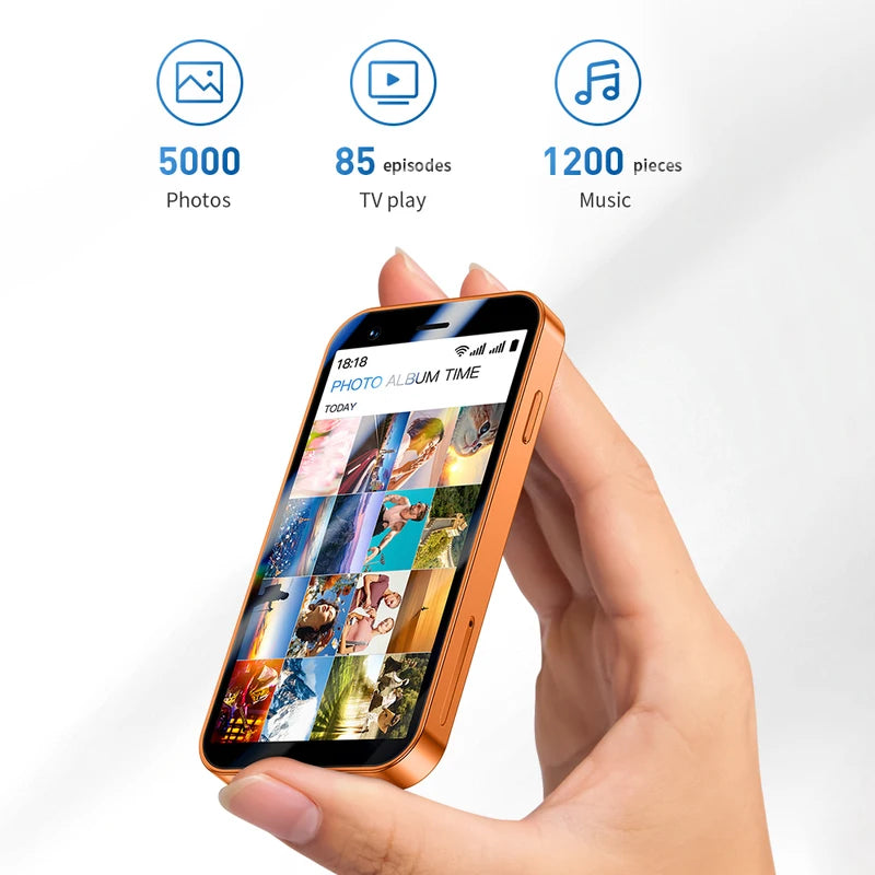 Mini Android Smartphone 3-Inch Dual SIM 2GB RAM 16GB Storage Play Store
