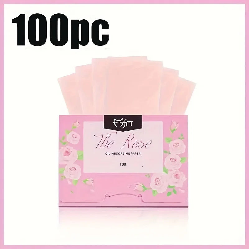 Portable Facial Oil Blotting Papers - Oil Control & Shine-Reducing Sheets