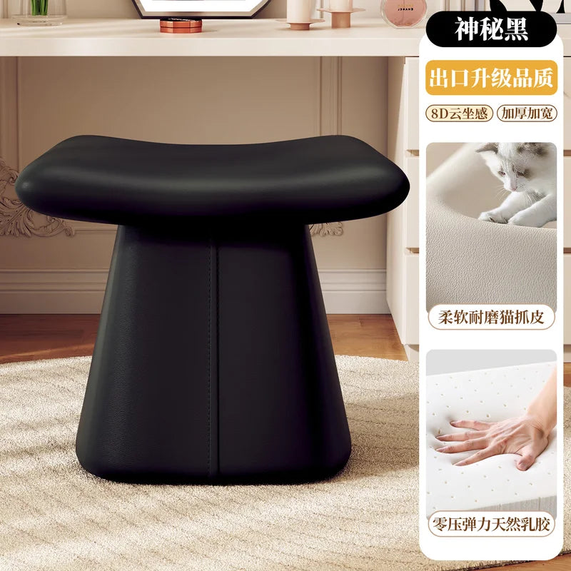 Pea-Shaped Soft Stool - Space-Saving, Skin-Friendly, Multi-Use Seat