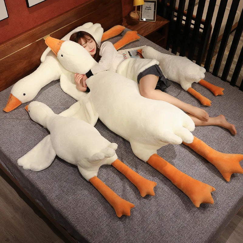 Cute Goose Plush Pillow - Soft Duck Sleeping Cushion for Sofa & Kids