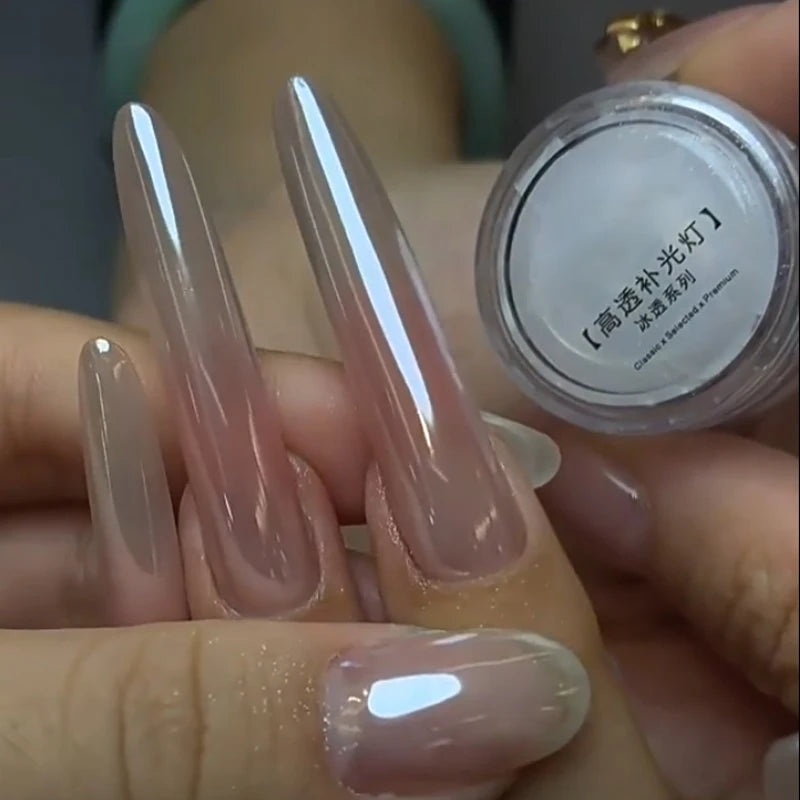 Mirror Bright Plating Aurora Glitter Powder for Nails - Highlight & Shimmer Dust