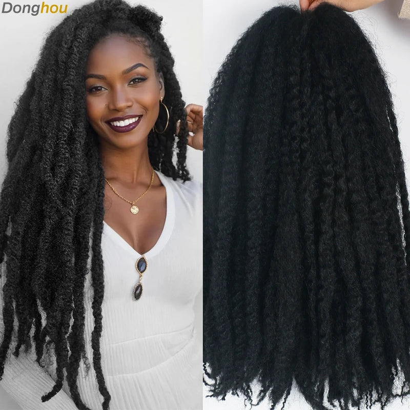 Synthetic Marley Braiding Hair 18 Inch Ombre Colors - Kinky Twist & Crochet Ready
