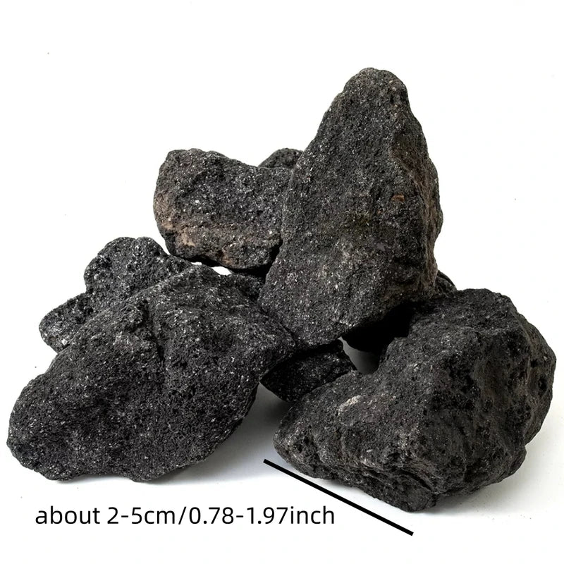 Natural Volcanic Rock Mineral Specimen for Home Decor Aquarium & Botanical Display - Irregular Stones