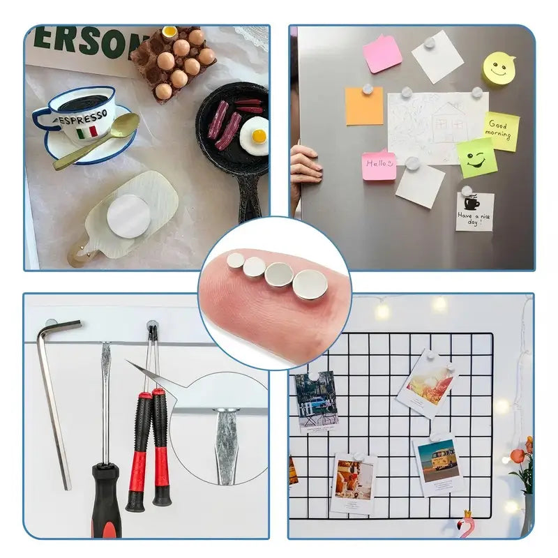 Assorted Strong Magnet Set for DIY Crafts, Home Organization, Office Use and Decoration