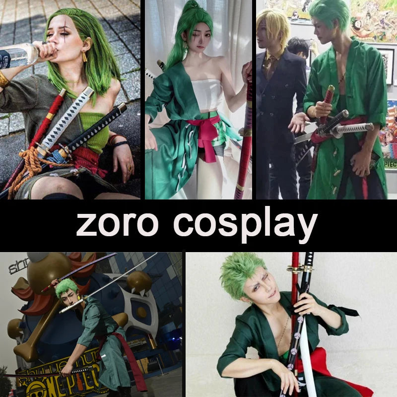 3-Piece Anime Katana Sword Set for Cosplay & Display - Light Bamboo Blades