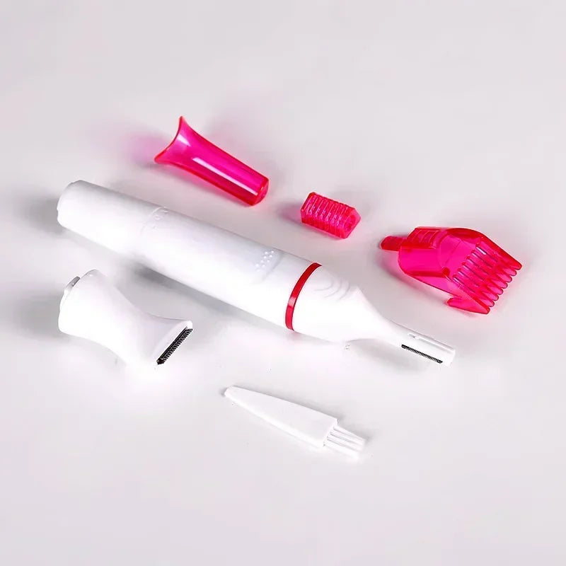 Women's 5-in-1 Hair Removal Epilator & Trimmer Set - Face Bikini Body Shaver