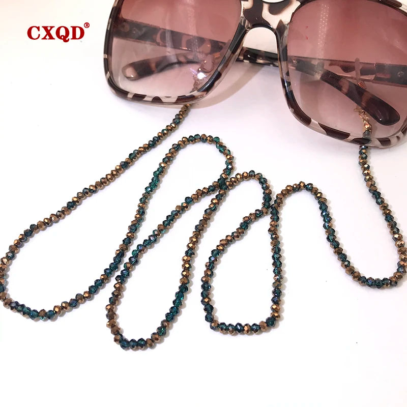 Fashion Eyewear Chain for Women Sunglasses & Mask Lanyard Beaded Necklace