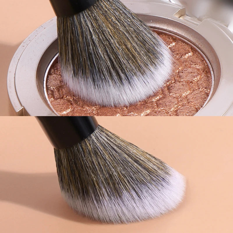 2pcs Makeup Brush Set for Face Foundation Concealer Powder Synthetic Hair