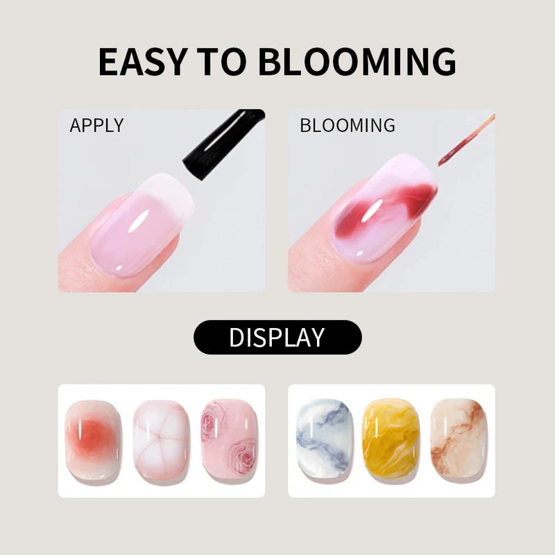 Clear Blooming Gel Polish 12ml UV LED Soak Off Nail Art Semi Permanent