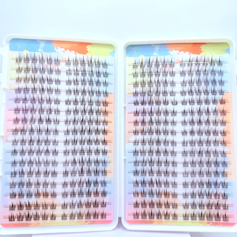 Cluster False Eyelashes 384 Pcs Natural Volume Fake Lashes for Party & Dating
