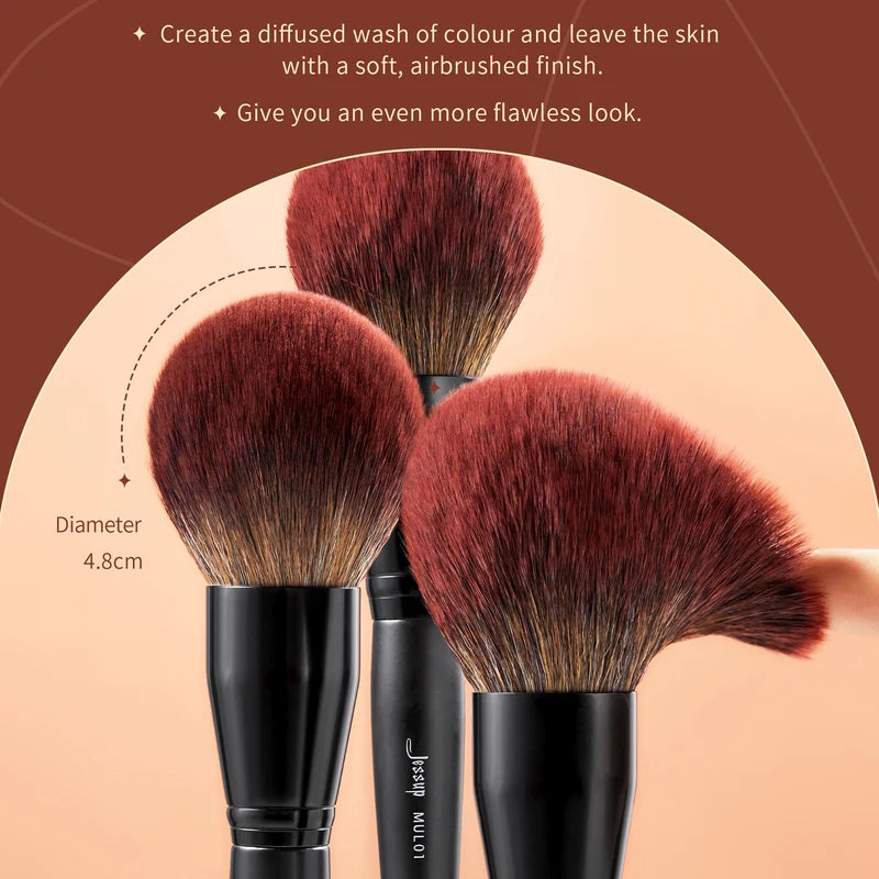 Large Fluffy Makeup Brush for Powder, Blush & Bronzer - Vegan Face Brush