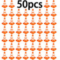 Mini Traffic Cones ABS Plastic Road Safety Props for Scene Layout & Play