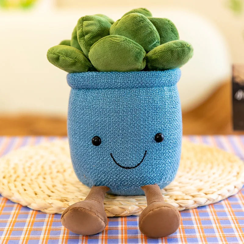 Creative Simulation Plants Succulent Plush Greenery Ornaments for Home Decor