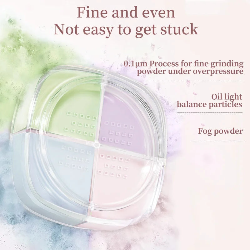 Color Setting Powder for Matte Oil Control - Soft Focus Finish, Multiple Shades