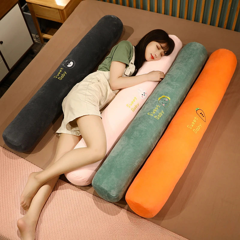 Rectangular Multi-Functional Sleep Support Pillow for Girls - Long Bolster Pregnancy & Side Sleepers Cushion