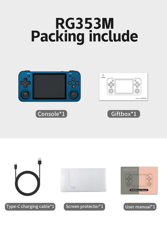Metal 3.5 Inch IPS Touch Screen Game Player for Android & Linux - RG353M
