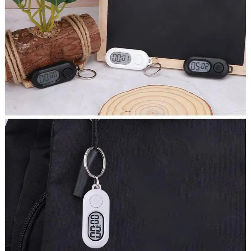 Digital Stopwatch Timer Keychain with LCD Screen Portable Countdown & Count-Up Timer