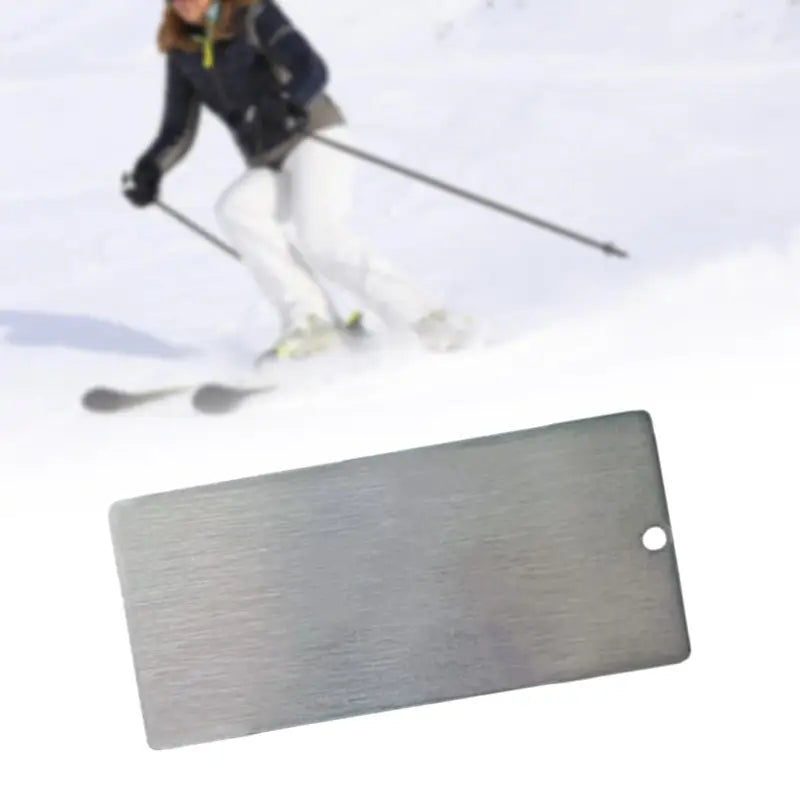 Ski & Snowboard Wax Scraper Stainless Steel Notch Tool for Removing Excess Wax