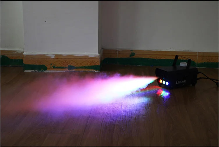 Remote Control LED Fog Machine 500W RGB Stage Effect Smoke Ejector