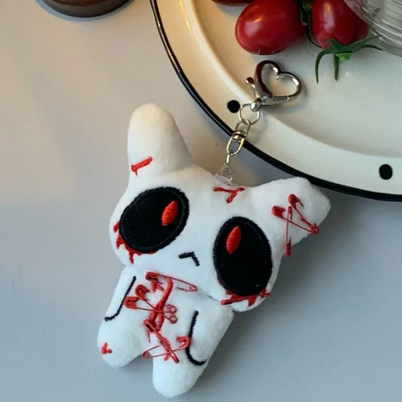 Halloween Horror Plush Keychain Creepy Monster Doll for Bags and Decor