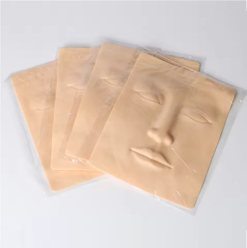 Tattoo Practice Skin Faux Leather for Eyebrows Eyes Lips Nose Full Face Set