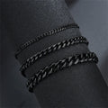 Hip Hop Stainless Steel Cuban Chain Bracelet for Women & Men 3 5 7mm Jewelry