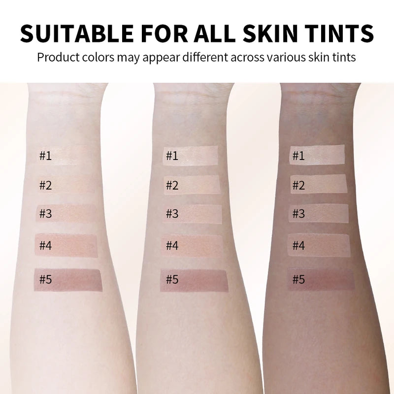 Color Changing Foundation Stick with Brush - High Coverage Waterproof Base Makeup