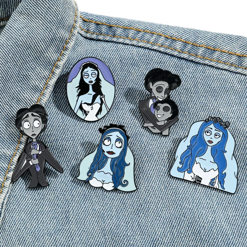 Personalized Cartoon Character Brooch Set - Enamel Pins for Jewelry & Accessories