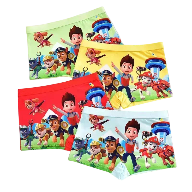 Kids Boy Boxer Underwear Pack - Cartoon Paw Patrol Chase Cotton Shorts
