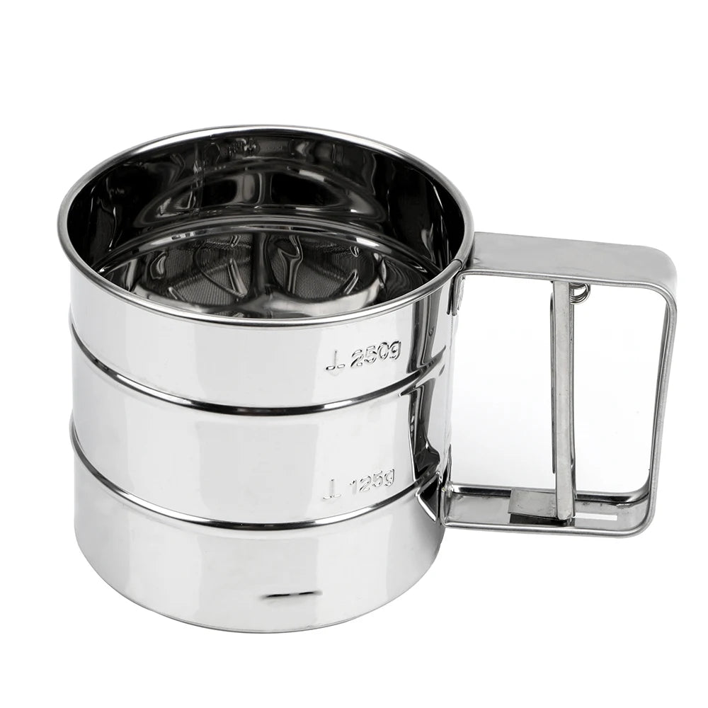 Stainless Steel Flour Sifter Cup for Baking & Cooking
