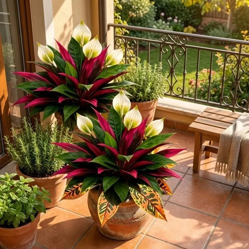 UV Resistant Artificial Dragon Blood Tree - Lifelike Fake Foliage for Indoor & Outdoor Decor