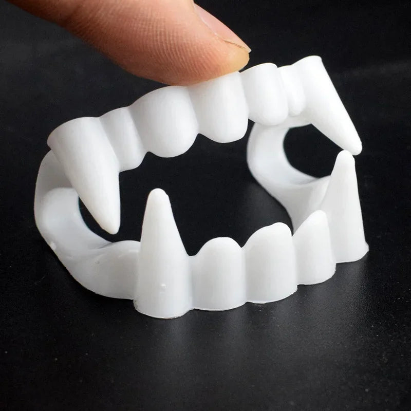 Halloween Vampire Fake Teeth Set Luminous Zombie Prop Party Supplies