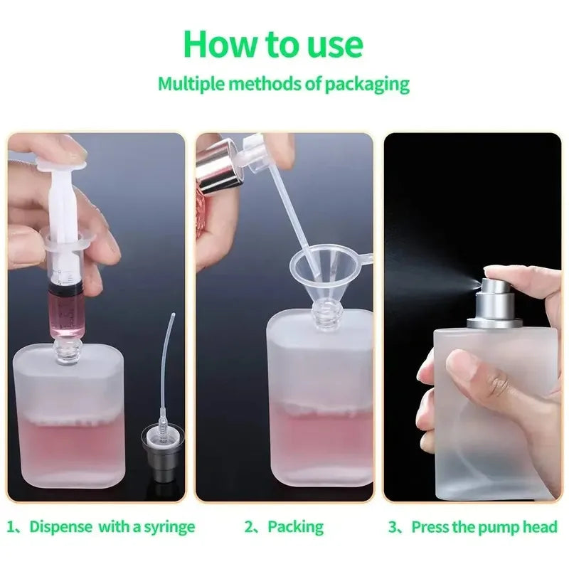 Refillable Frosted Glass Spray Bottle 30ML/50ML for Perfume & Fragrances