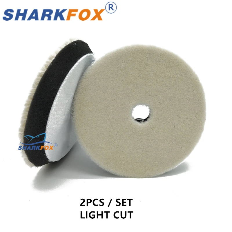 Car Polishing Pads Wool & Sponge Buffing Discs 125/150mm for Waxing & Detailing