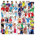 Waterproof Soccer Stickers Pack - 50pcs for Laptop, Water Bottle & Phone