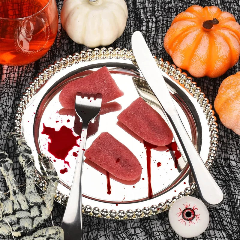 Stretchable Fake Tongue Prop for Halloween Horror Pranks and Performances