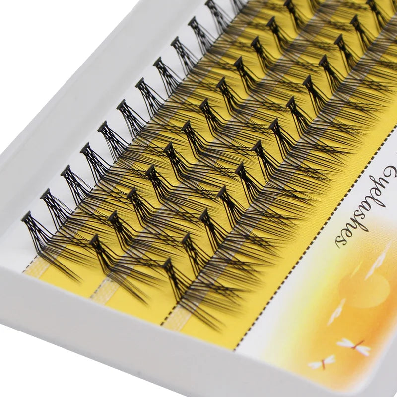 False Eyelash Clusters 20D Mink L Curl Handmade Extensions, 60 Clusters