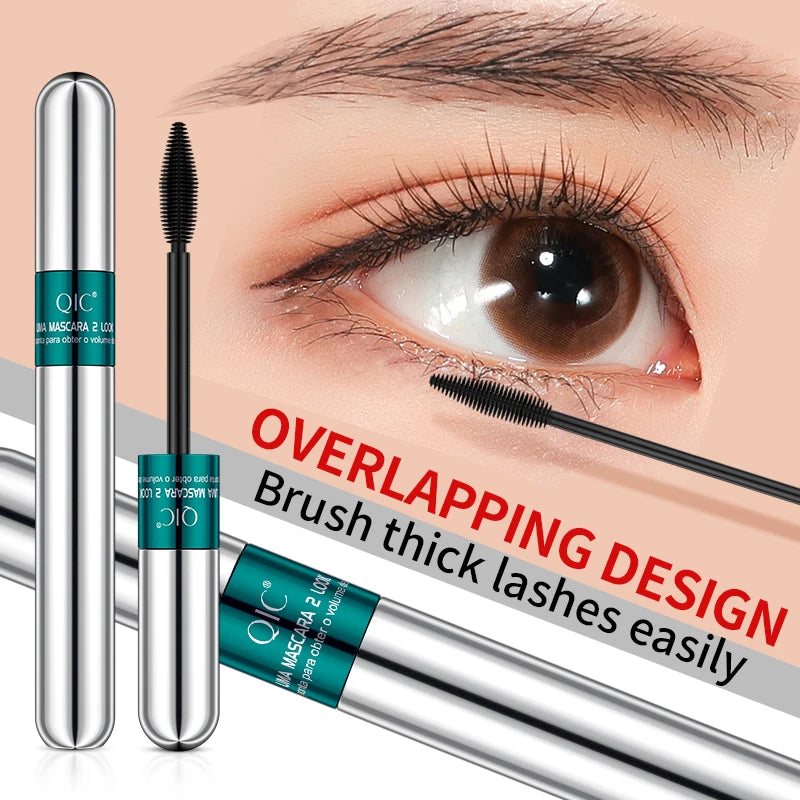 Dual Effect Waterproof Mascara 4D Lash Lengthening & Volumizing Eye Makeup