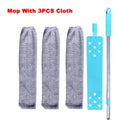 Extendable Mop with Bendable Head and Microfiber Dusting Brush for Home Cleaning