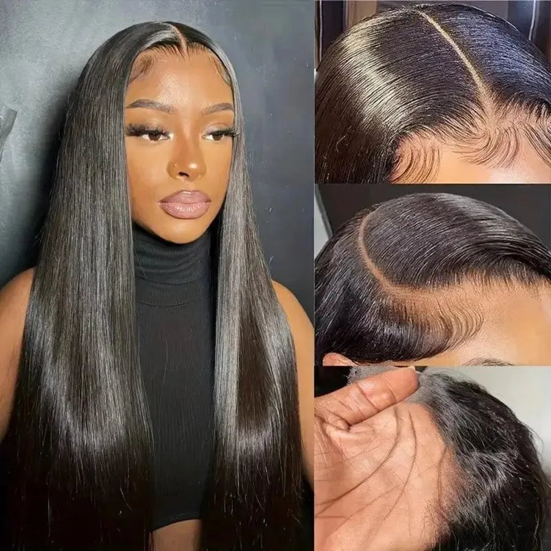 HD Transparent Lace Front Wigs 13x6 Frontal Human Hair Wig 200 Density